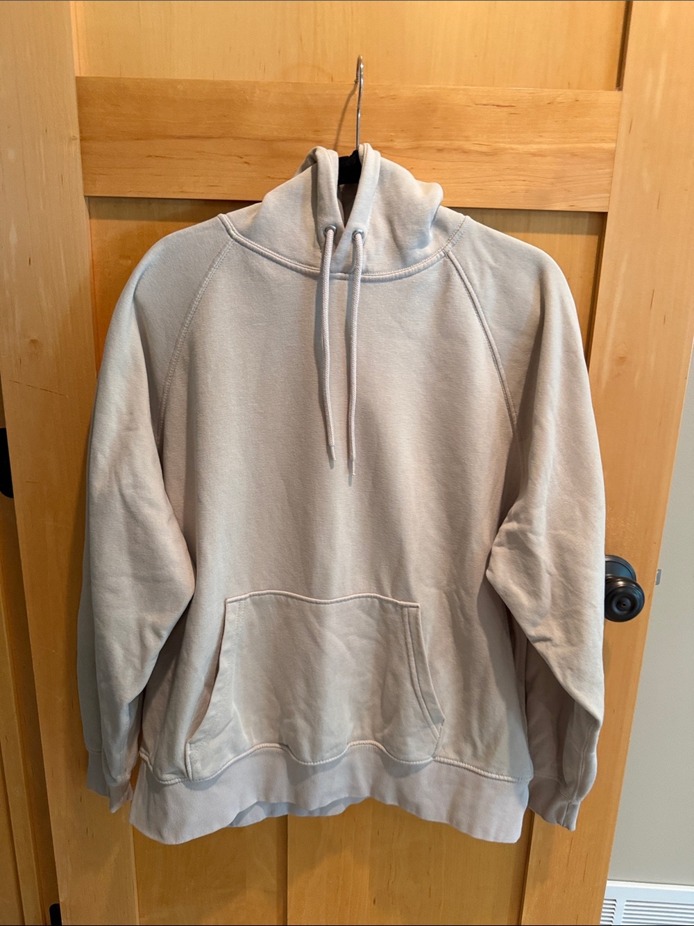 Divided Light Beige/Cream Drawstring Hoodie